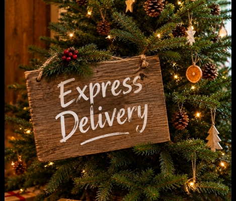Deluxe Nordmann Fir Christmas Tree Express Drop Off 30th November