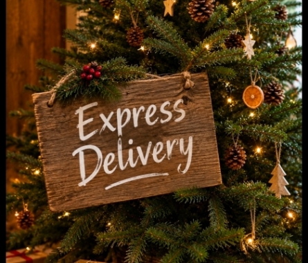 Deluxe Nordmann Fir Christmas Tree Express Drop Off 2nd December